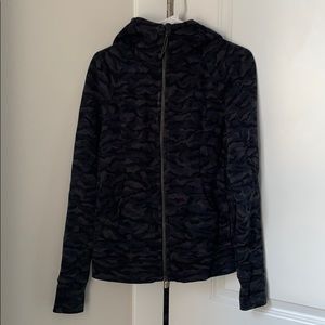 Lululemon black camo zip hoodie